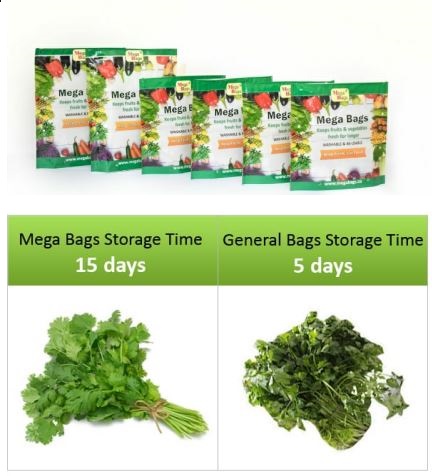 Vegetables freeze bags